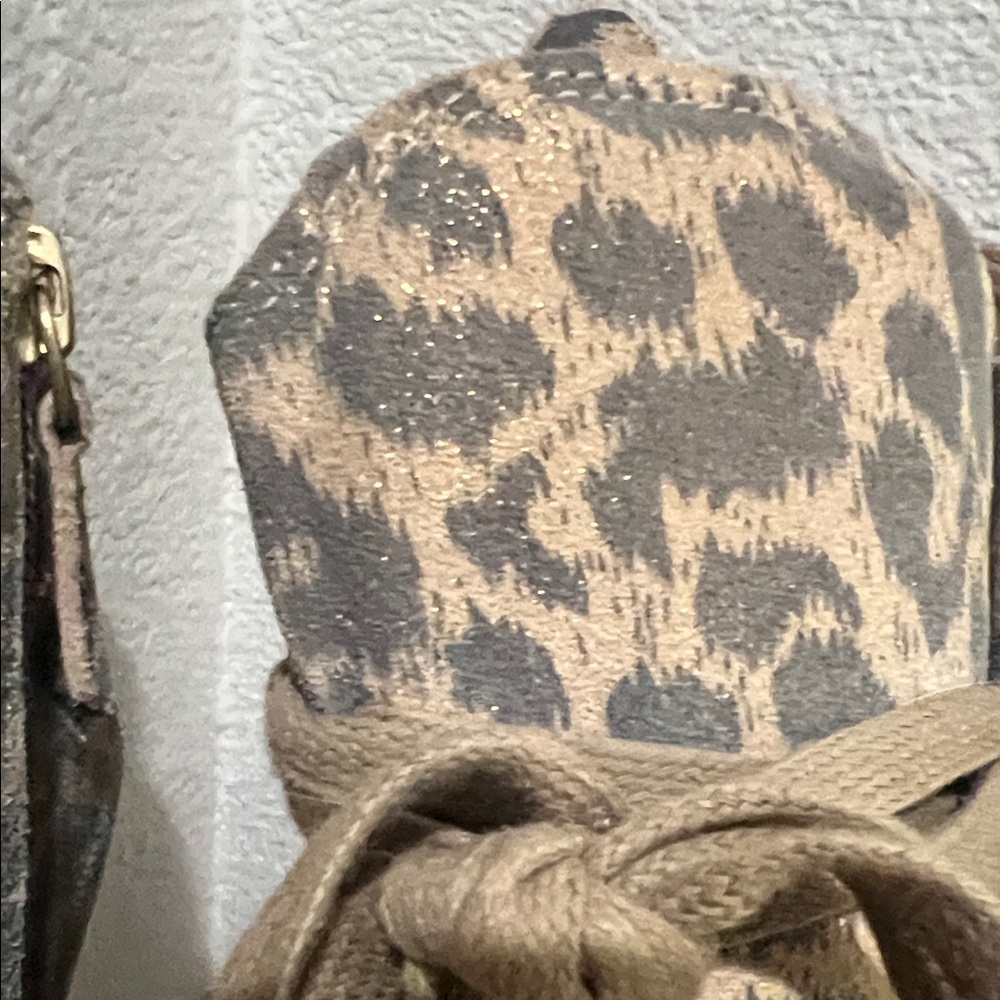 L. Paolo Leopard Print Wedge Sneakers - Picture 5 of 11